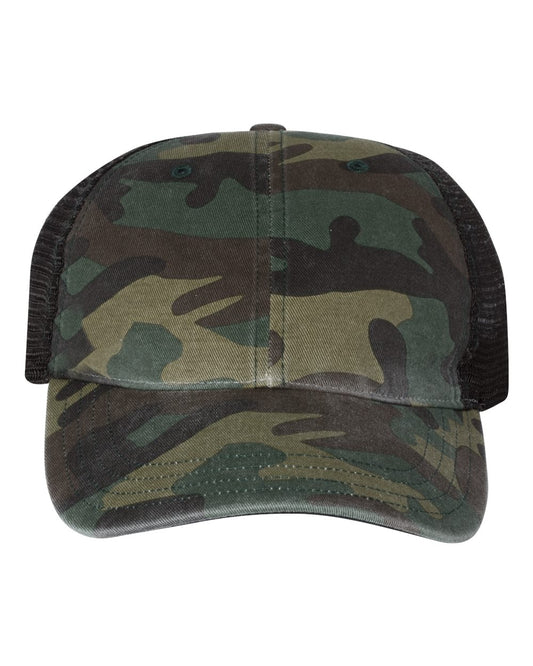 Richardson Garment Washed Printed Trucker Cap - 111P