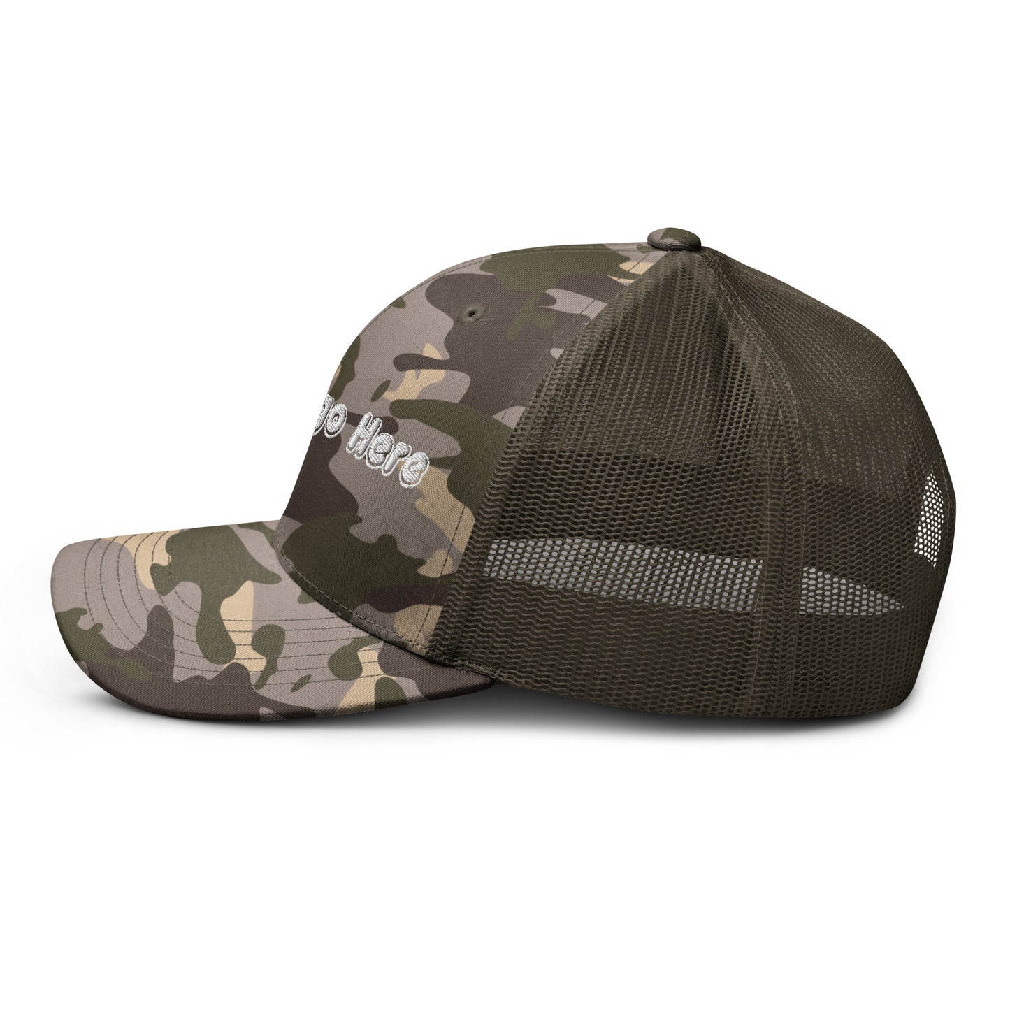 Customized Camouflage trucker hat