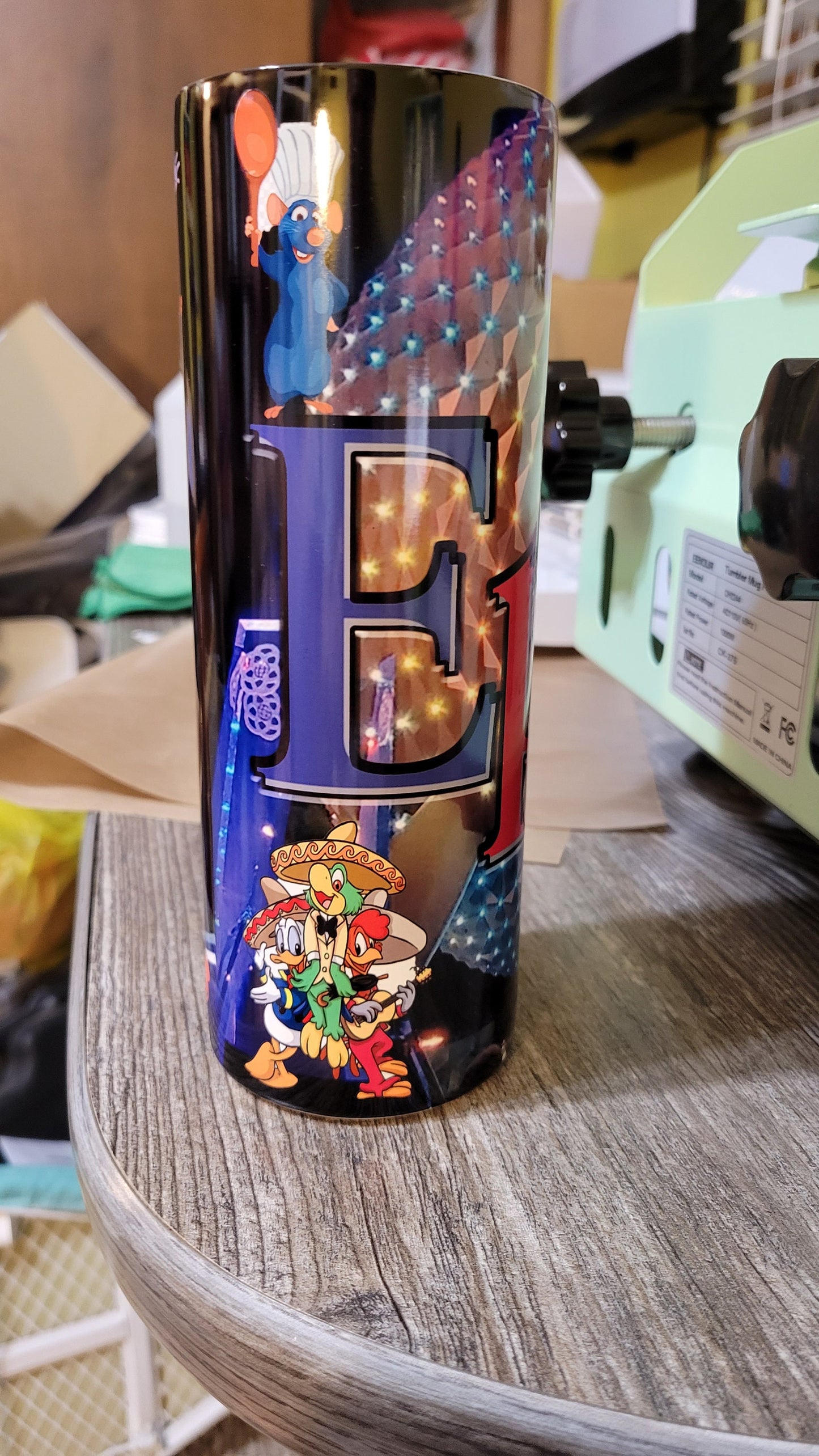 Disney Epcot Glow in the Dark Tumbler