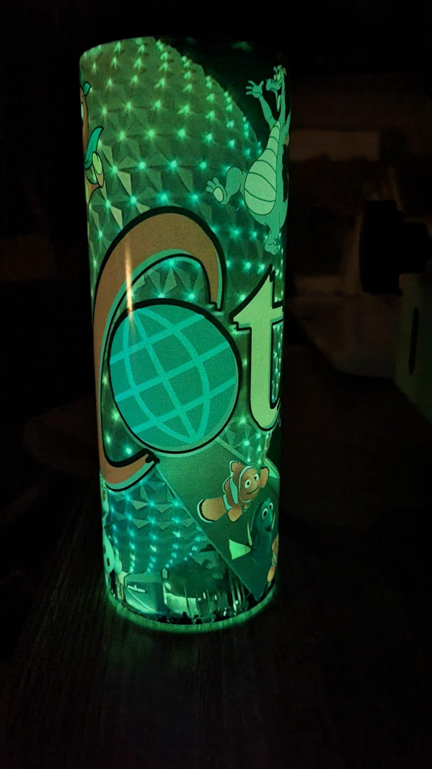 Disney Epcot Glow in the Dark Tumbler - KS Custom Creations