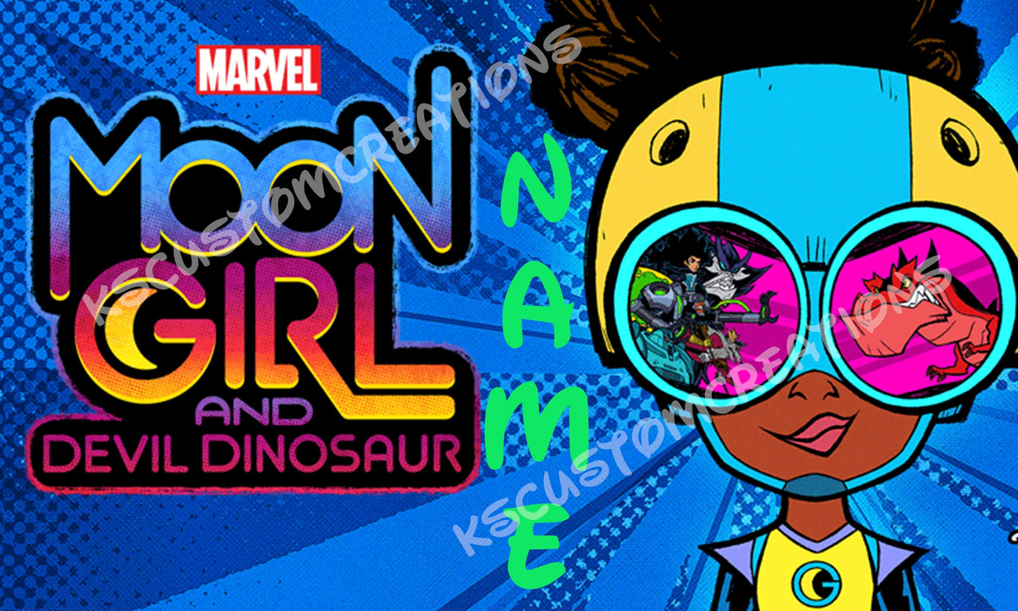 Moon Girl and Devil Dinosaur Kids Water Bottle. 12 Oz Water Bottle