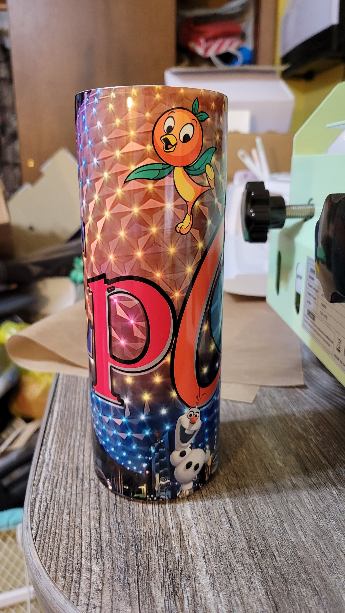 Disney Epcot Glow in the Dark Tumbler